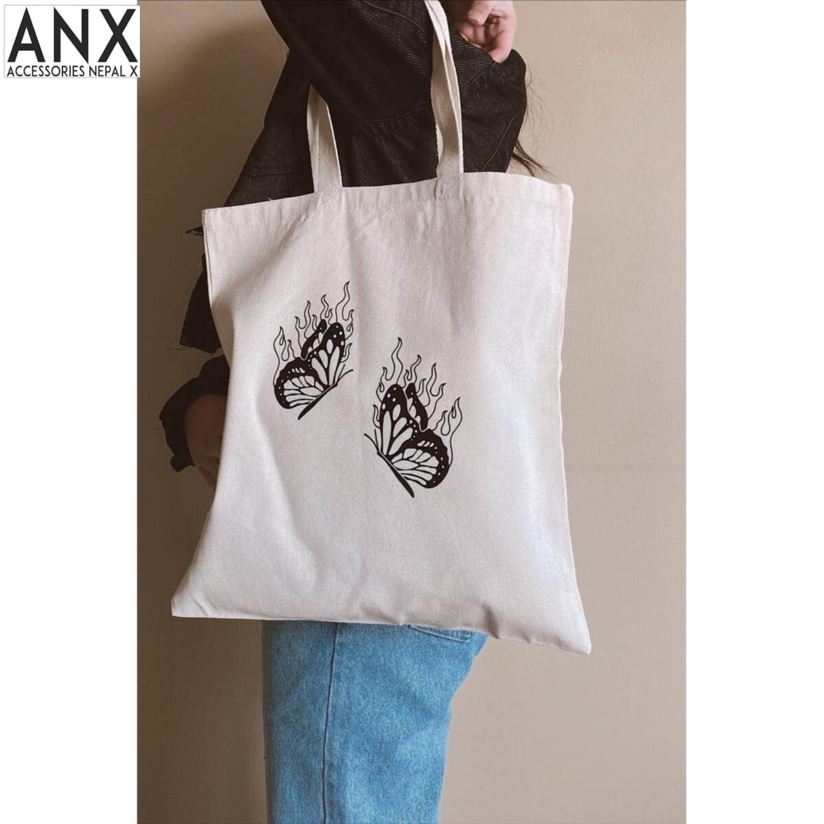 Aesthetic Prints Zipper Tote Bag for Women | Large Everyday Carry Bag