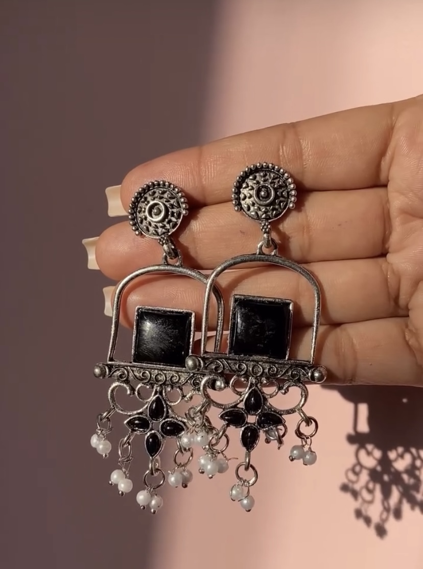 Silver Oxidize Jhumka