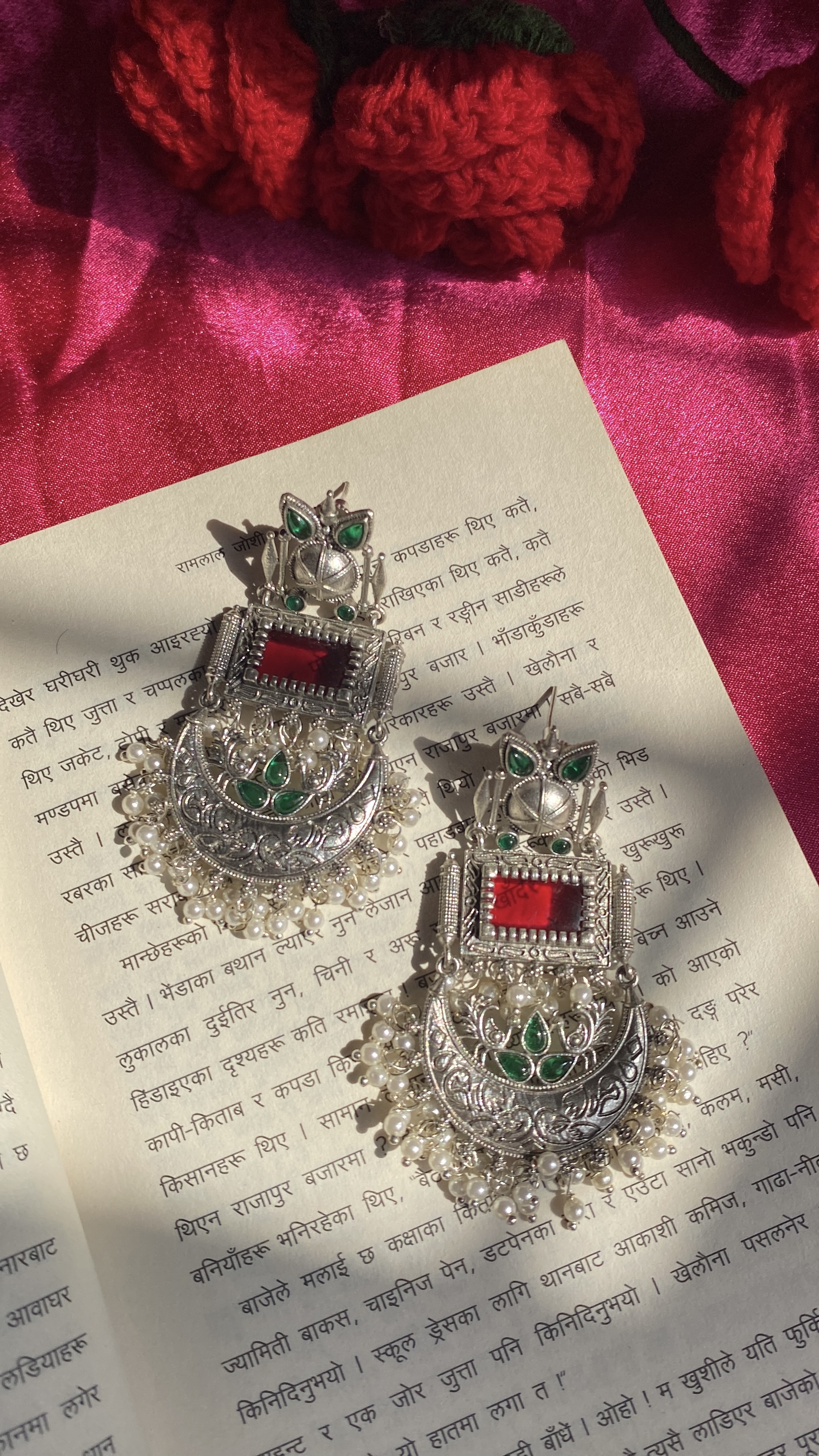 Silver Statement Jhumka
