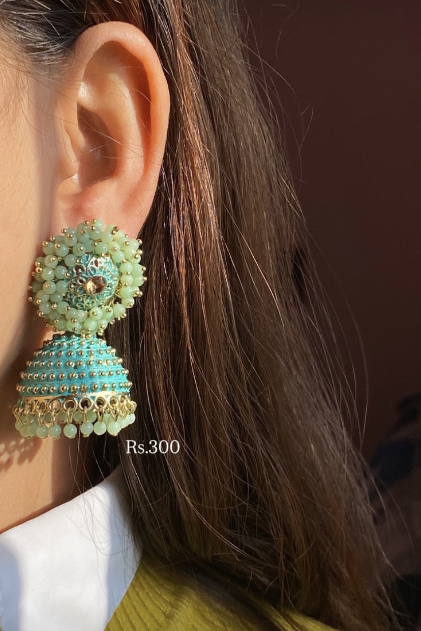 Green Jhumka