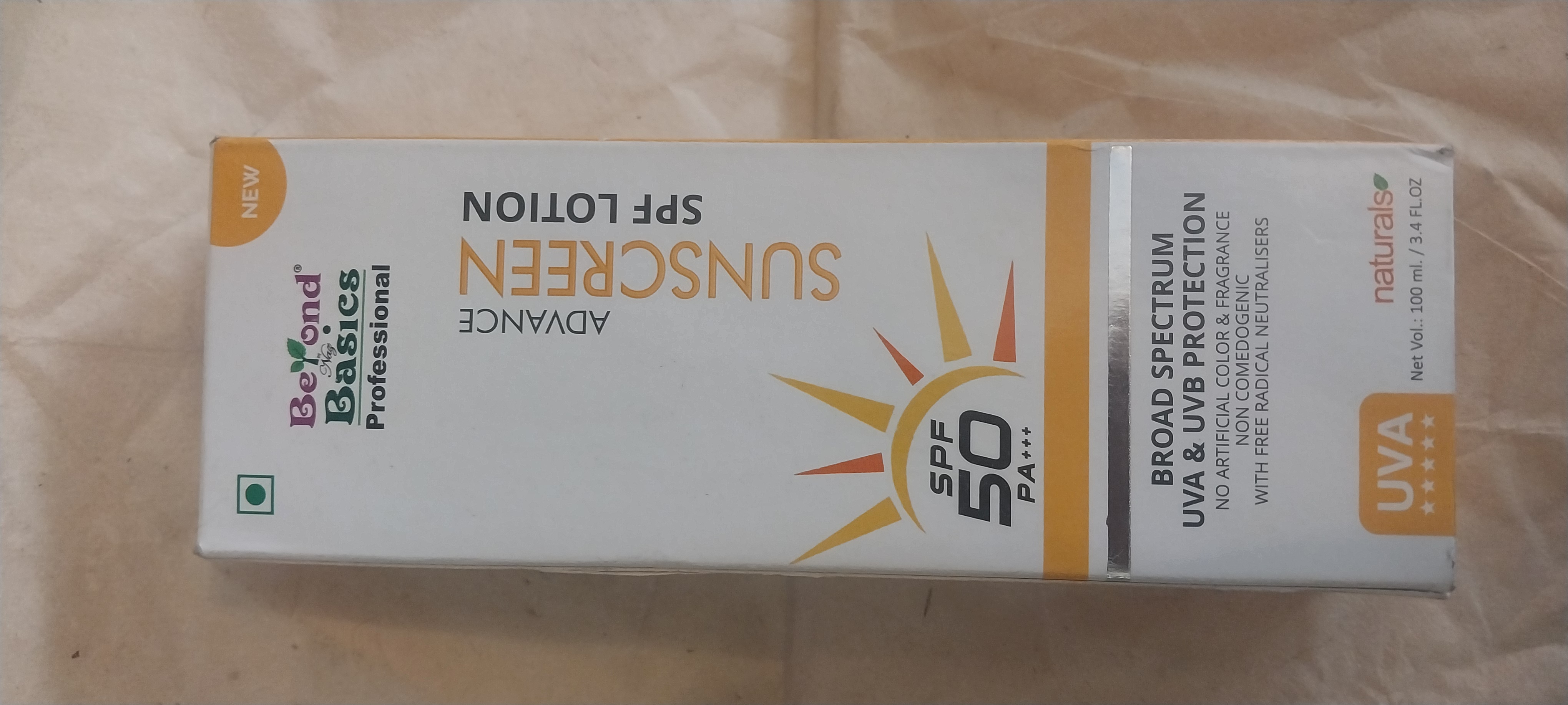 Beauty basic by naaz proffestional advanced sunscreen spf lotion