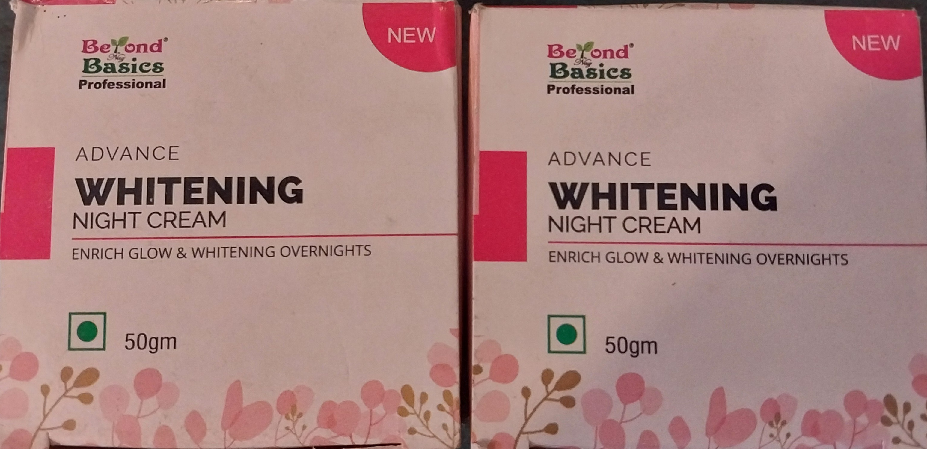 Beyond basic whitening night cream