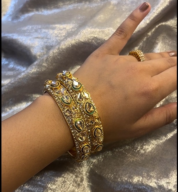 Brass 2pc set bangle