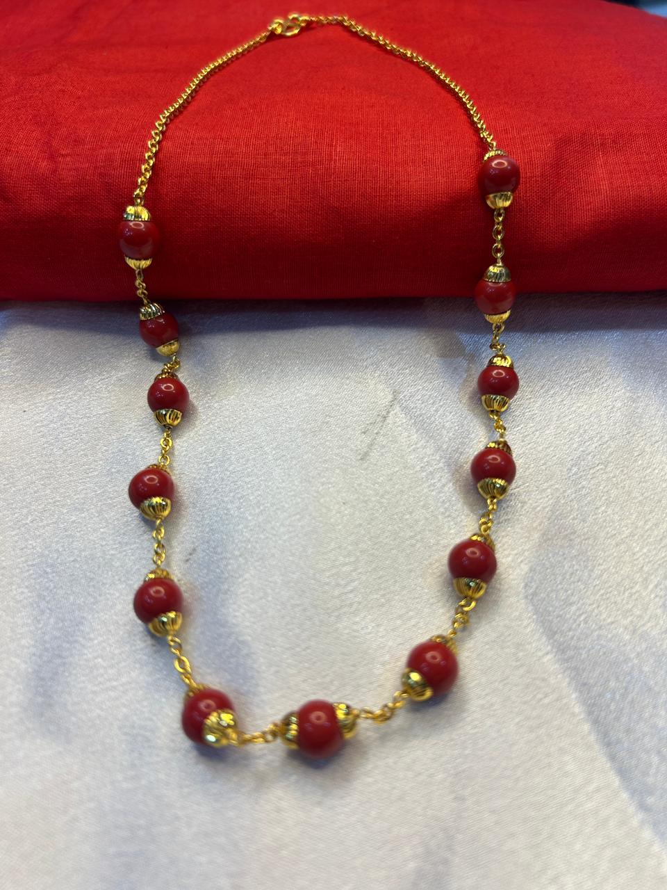 Brass handmade muga mala
