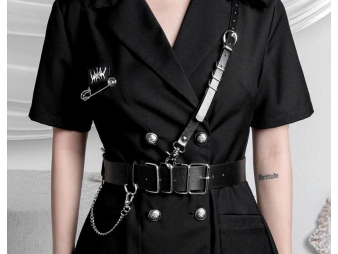 ANX Techwear Buckle Belt for Women | Circle Buckle Adjustable Belt