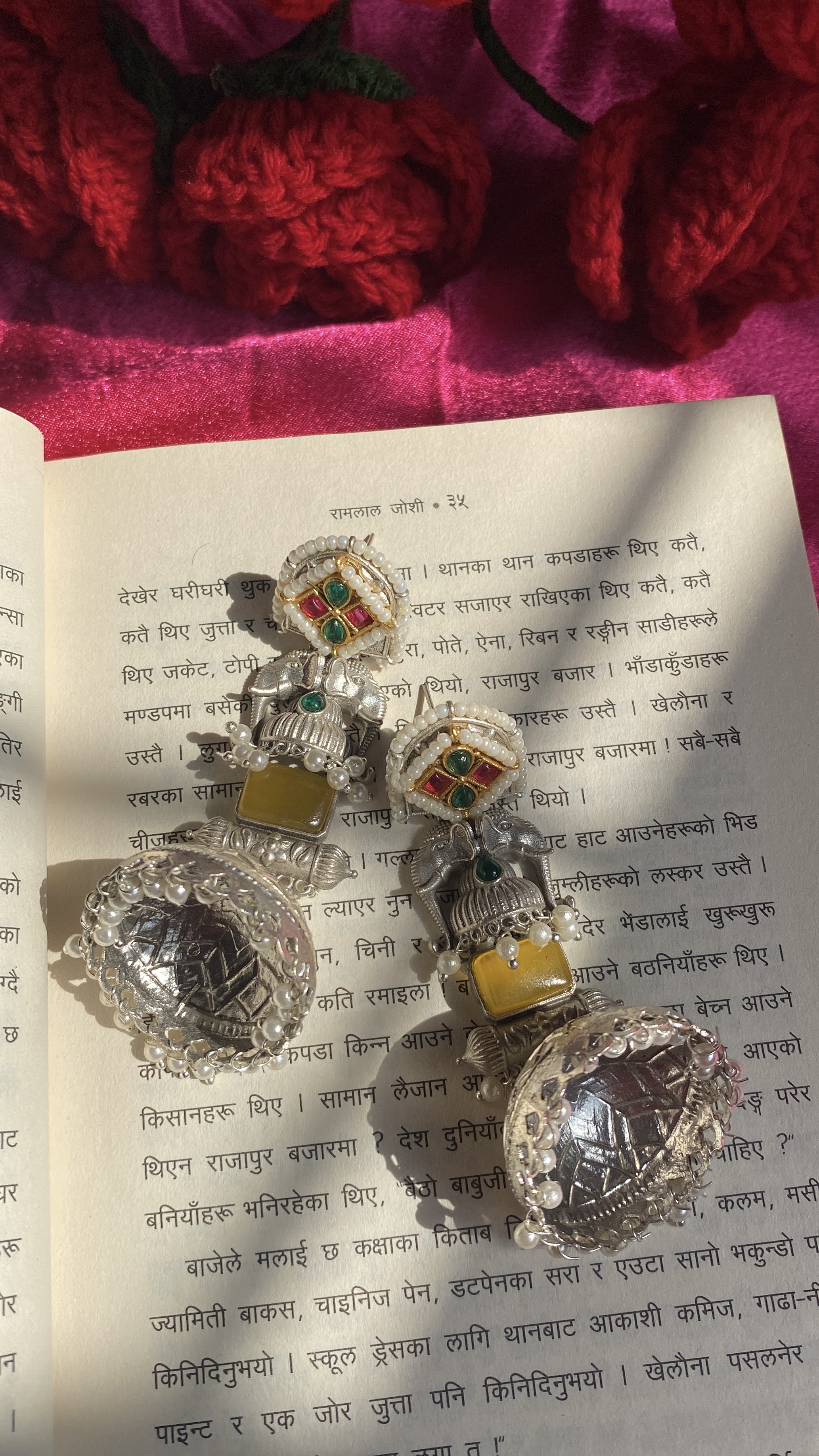 Silver Jhumka