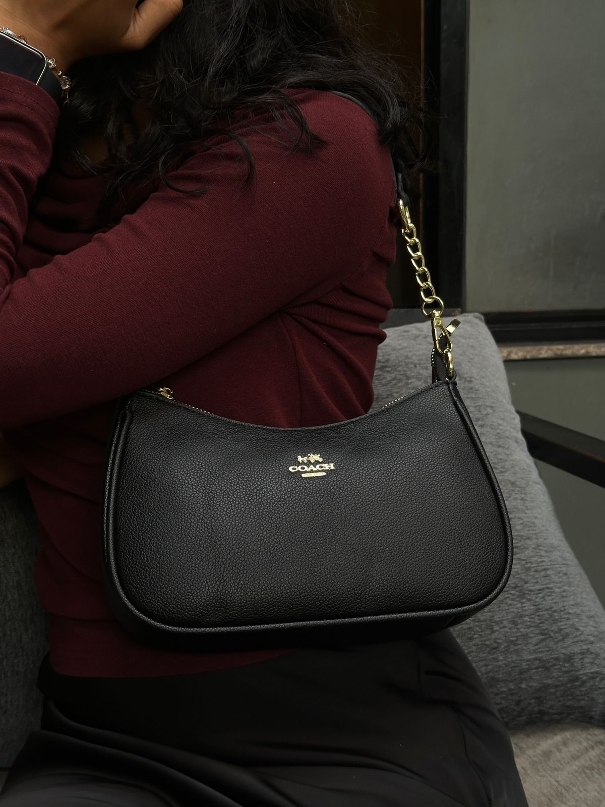 Coach Teri PU Leather Handbag – Everyday Use | Meesa