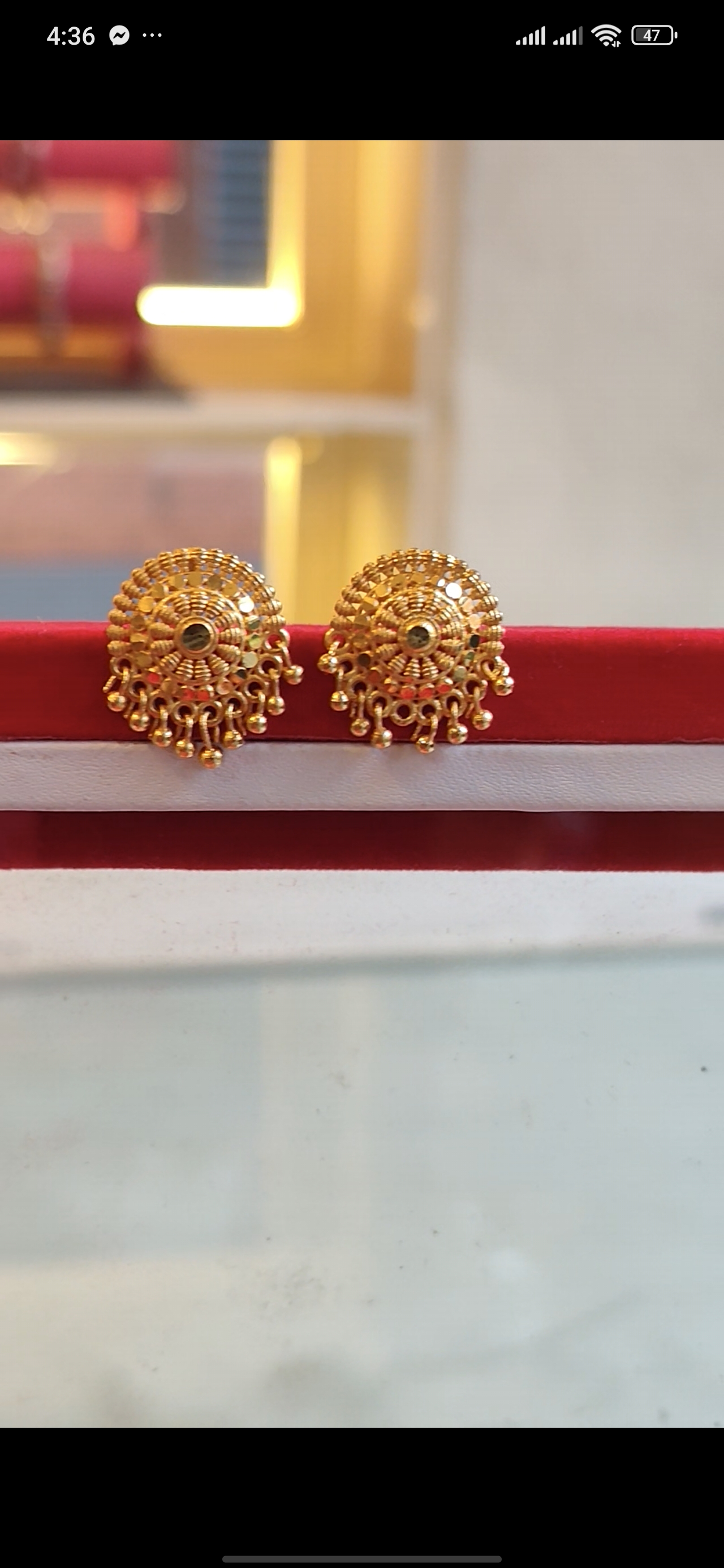 Gold-plated earings