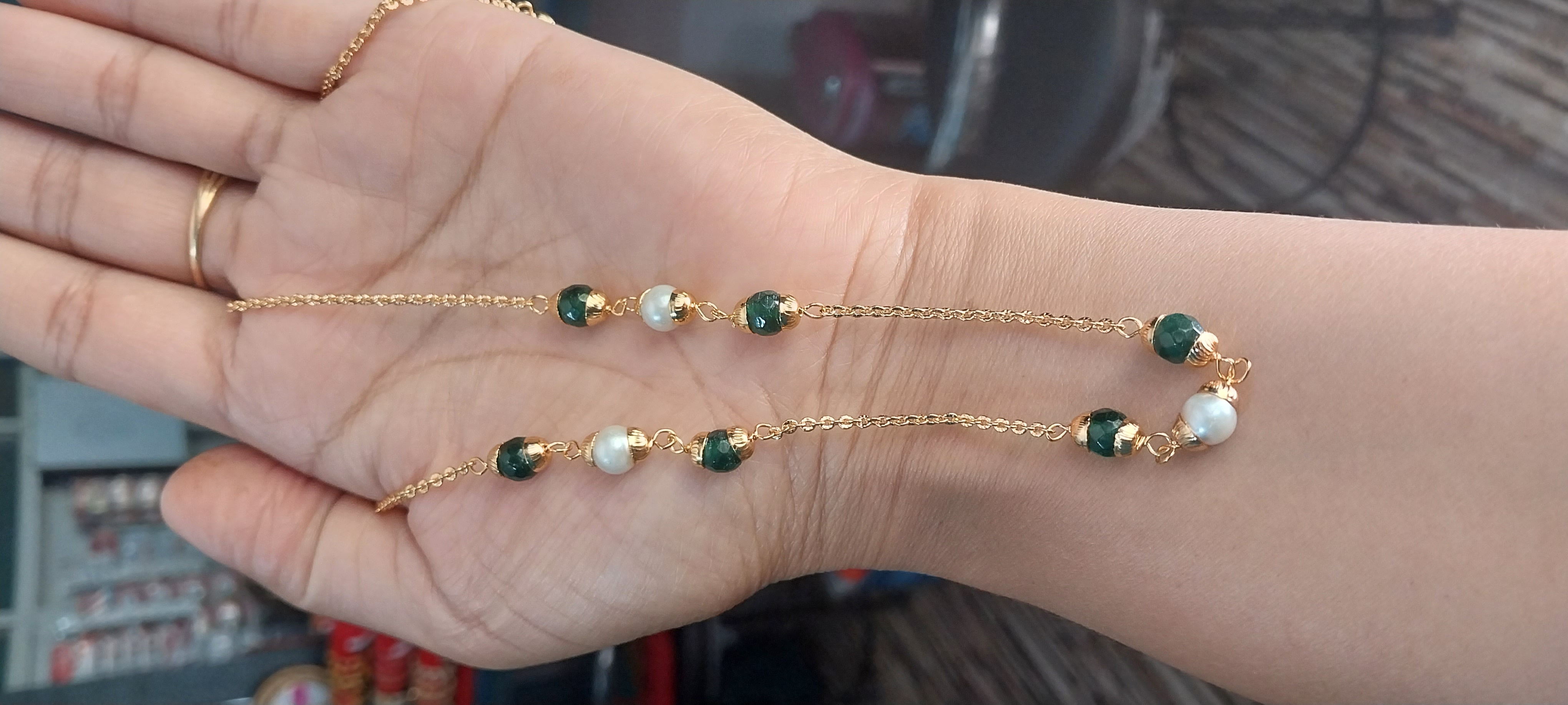Gold plated mala