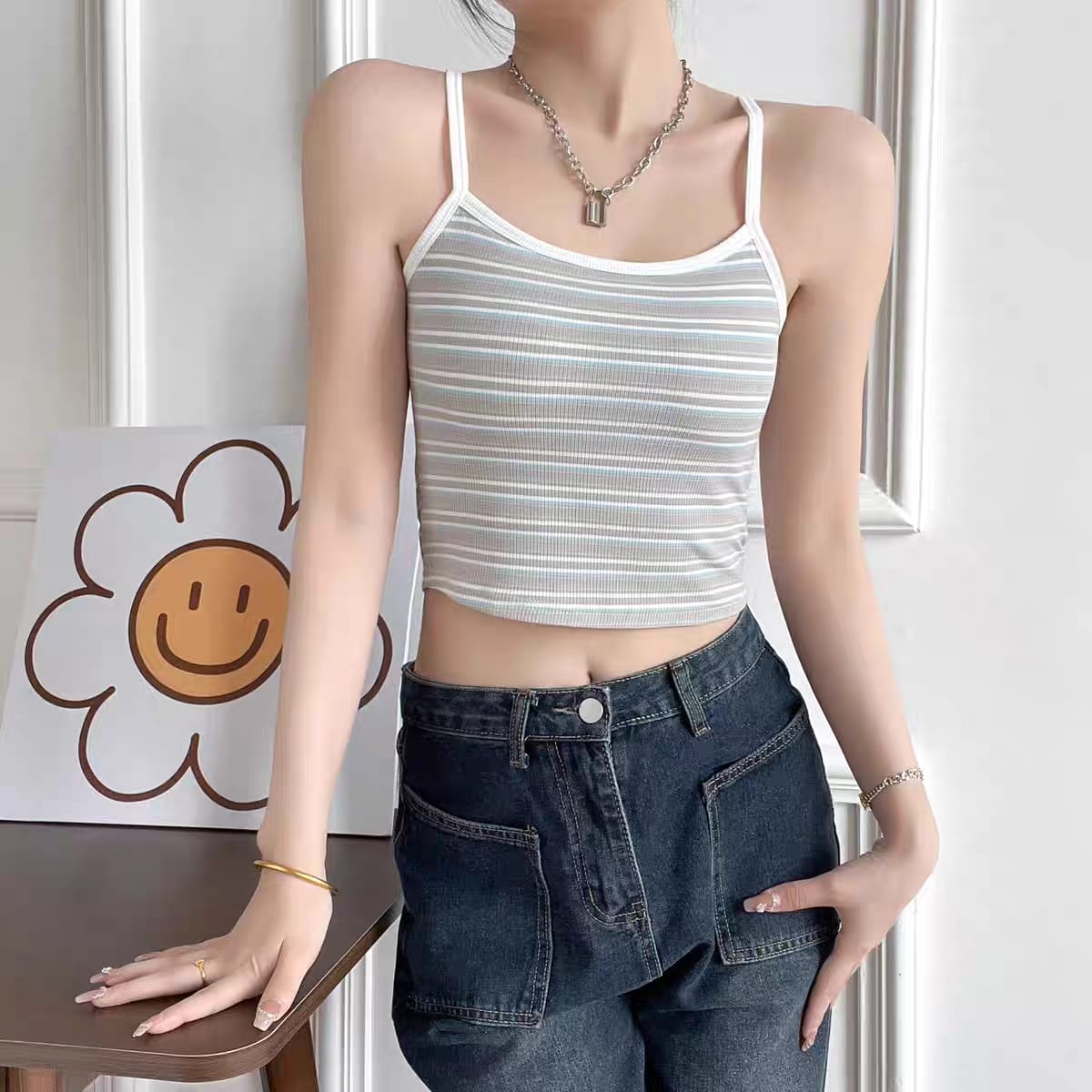 Lining Tank Top
