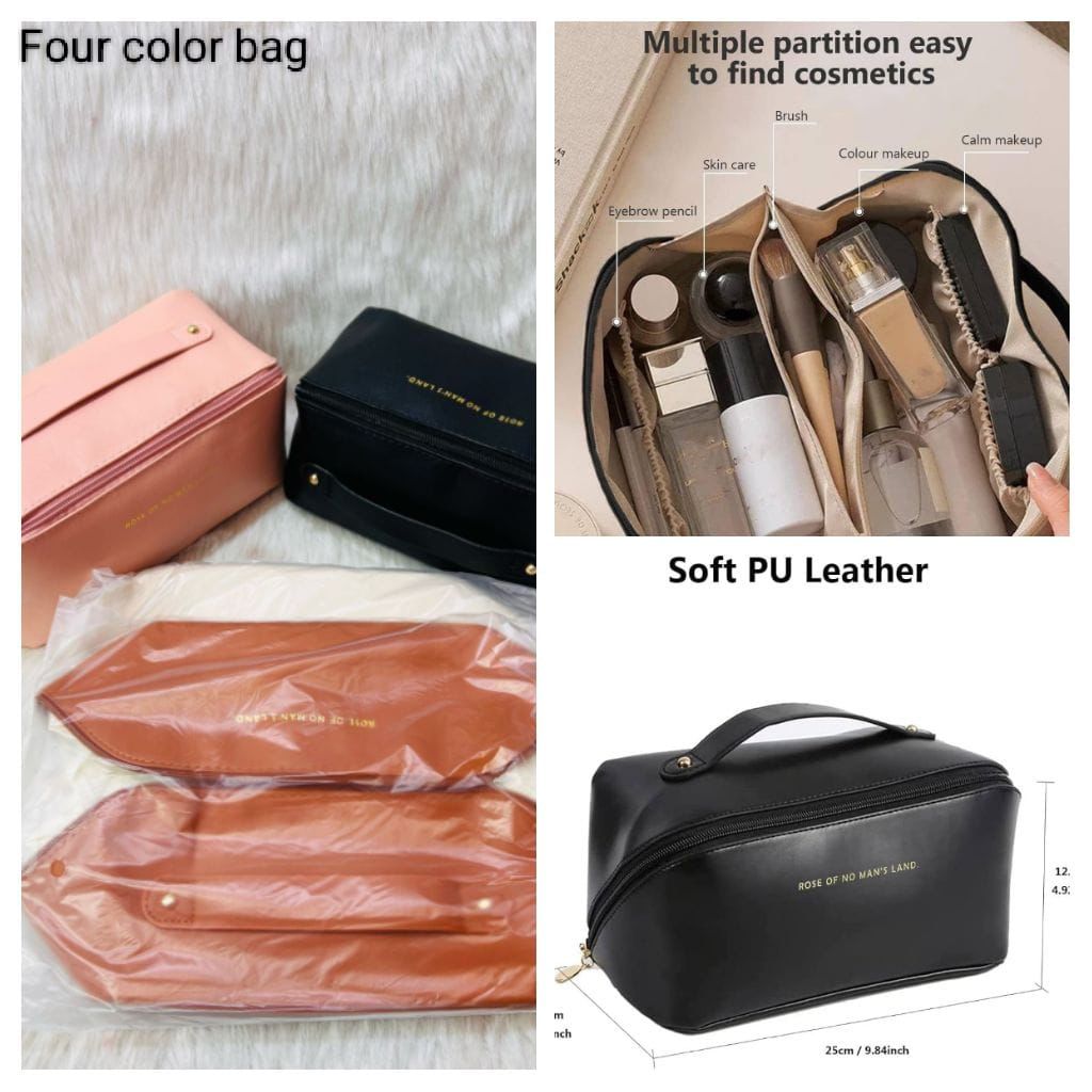 Makeup Bag | Travel Cosmetic Bag for Women