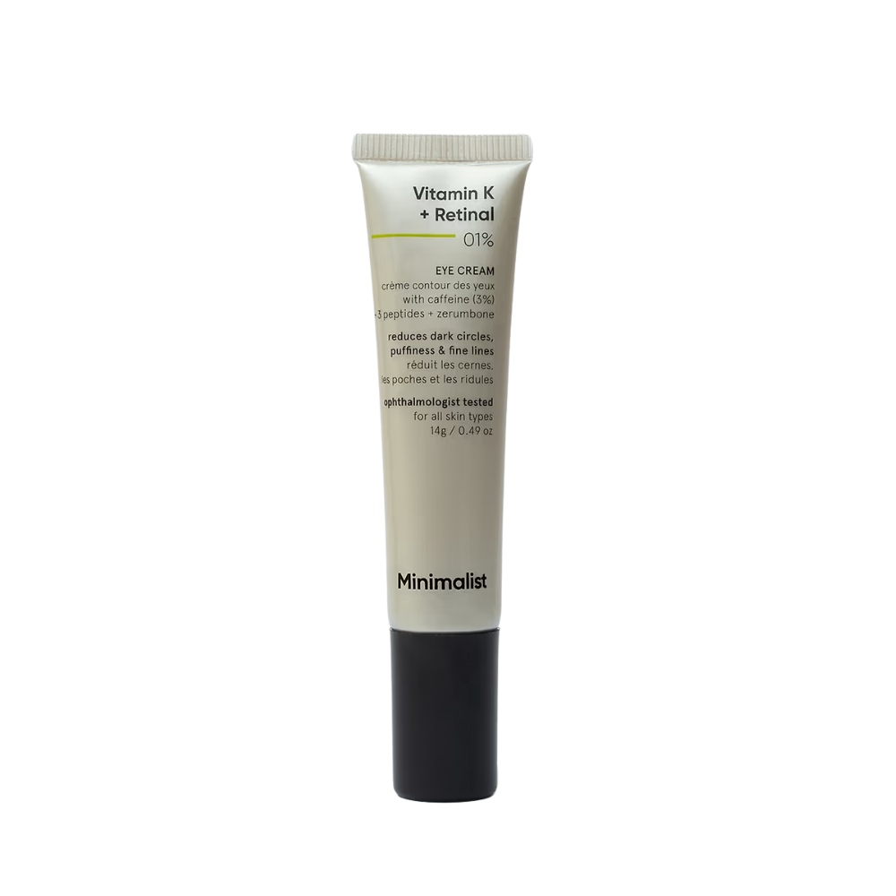 Minimalist vit k +retinol eyecream