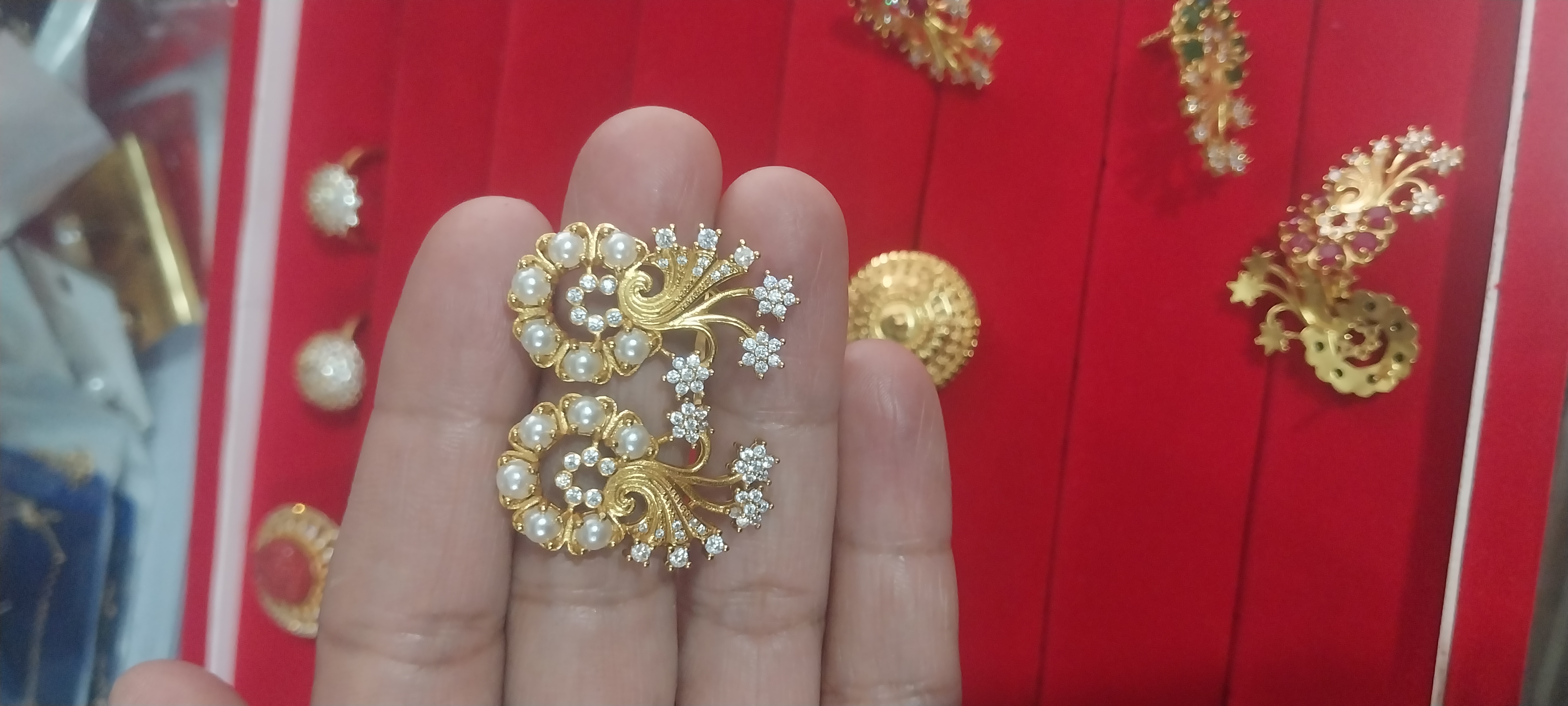 New design ruby earings