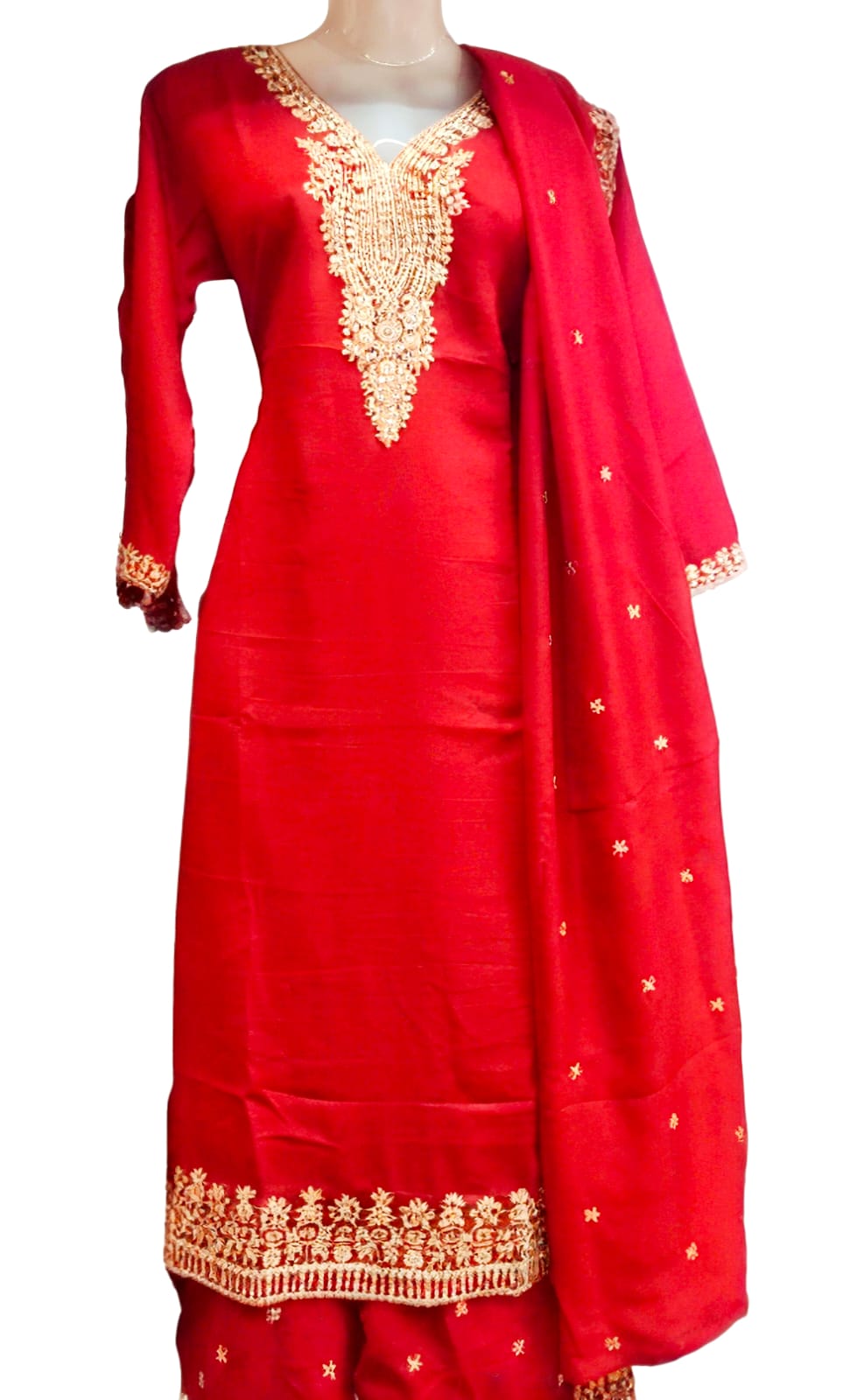 Premium Red kurti set