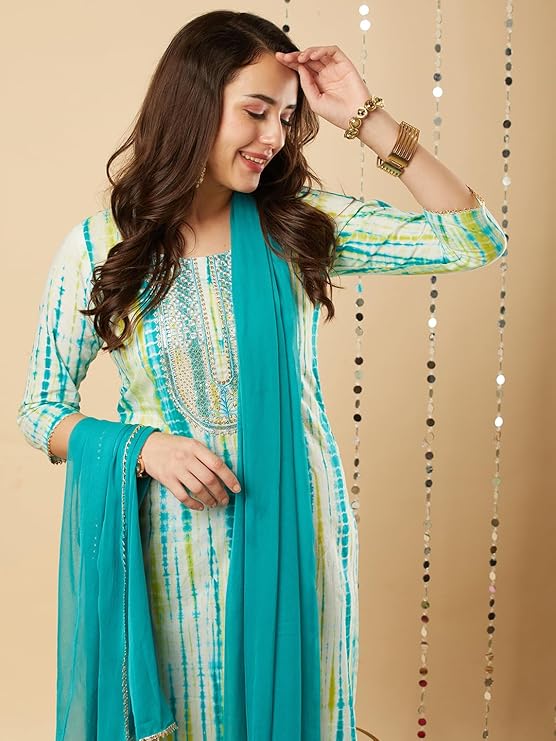Rayon Blend Straight Printed Kurta