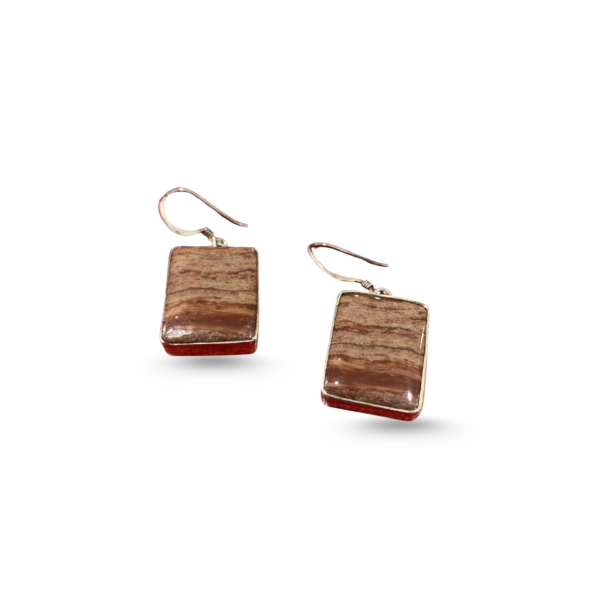 Rhodocrosite Dangle Earrings