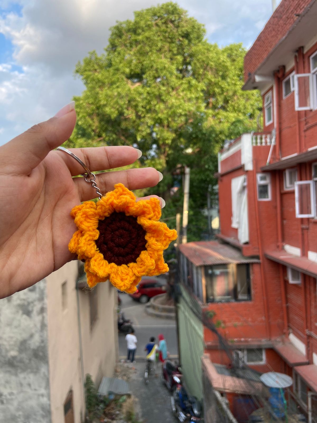 Sunflower Keyring