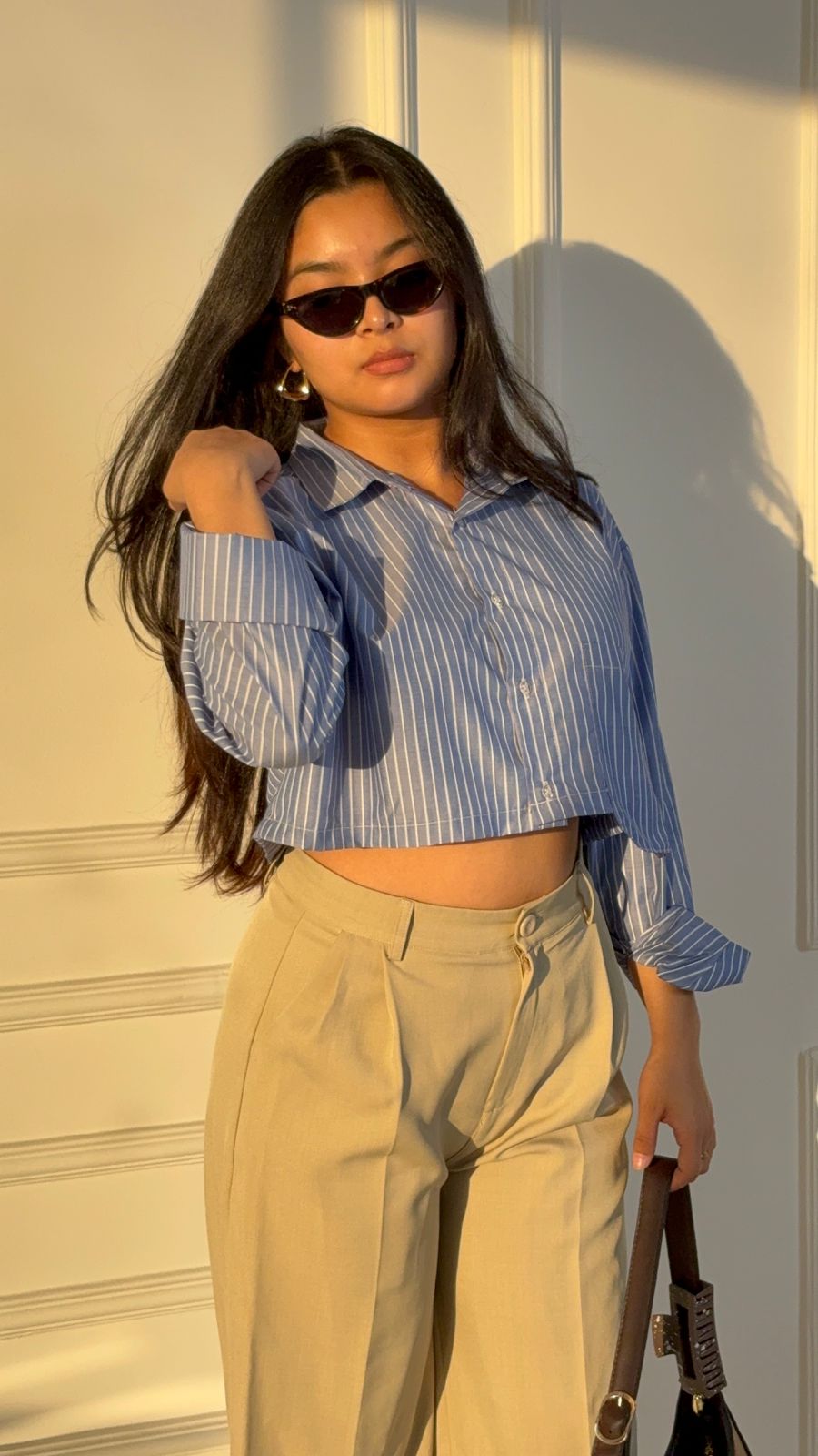 Zara Pocket Crop Shirt